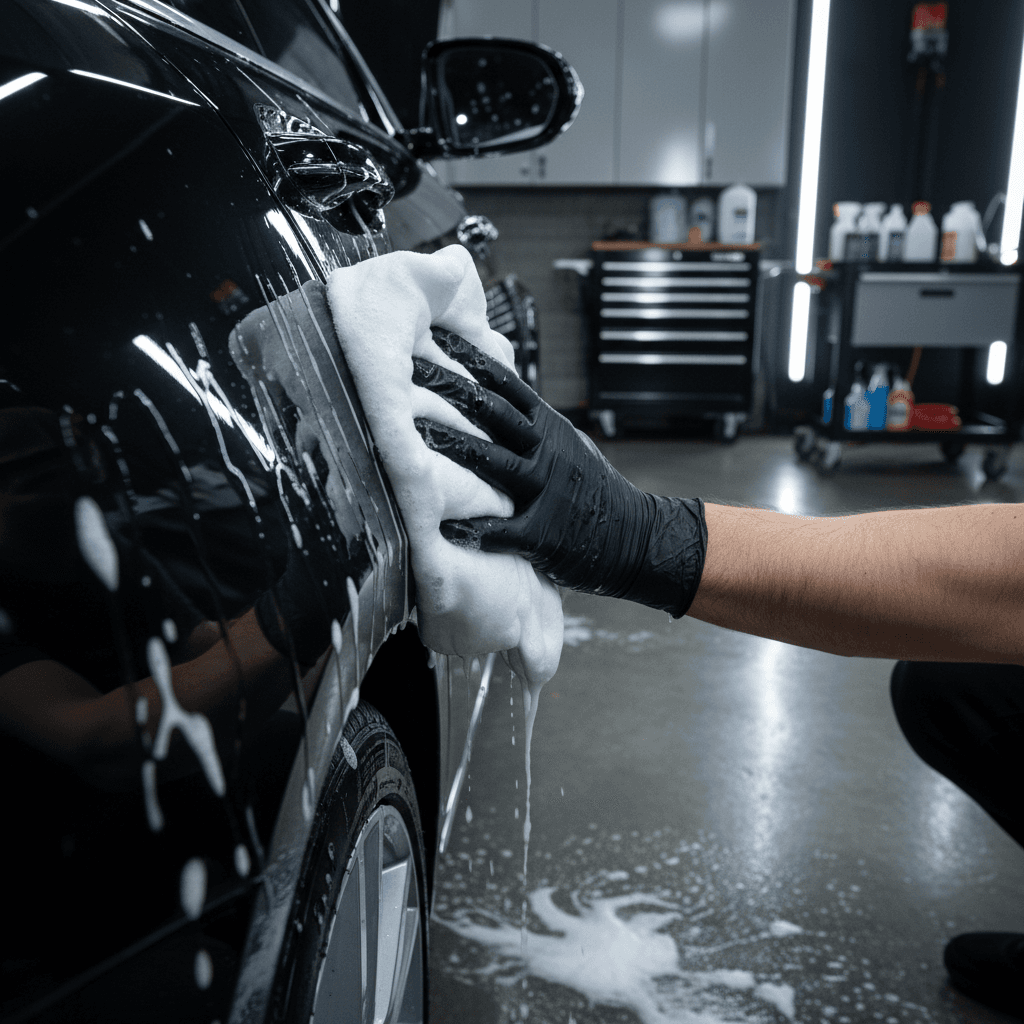 Easy washing and maintenance of ceramic coated vehicle